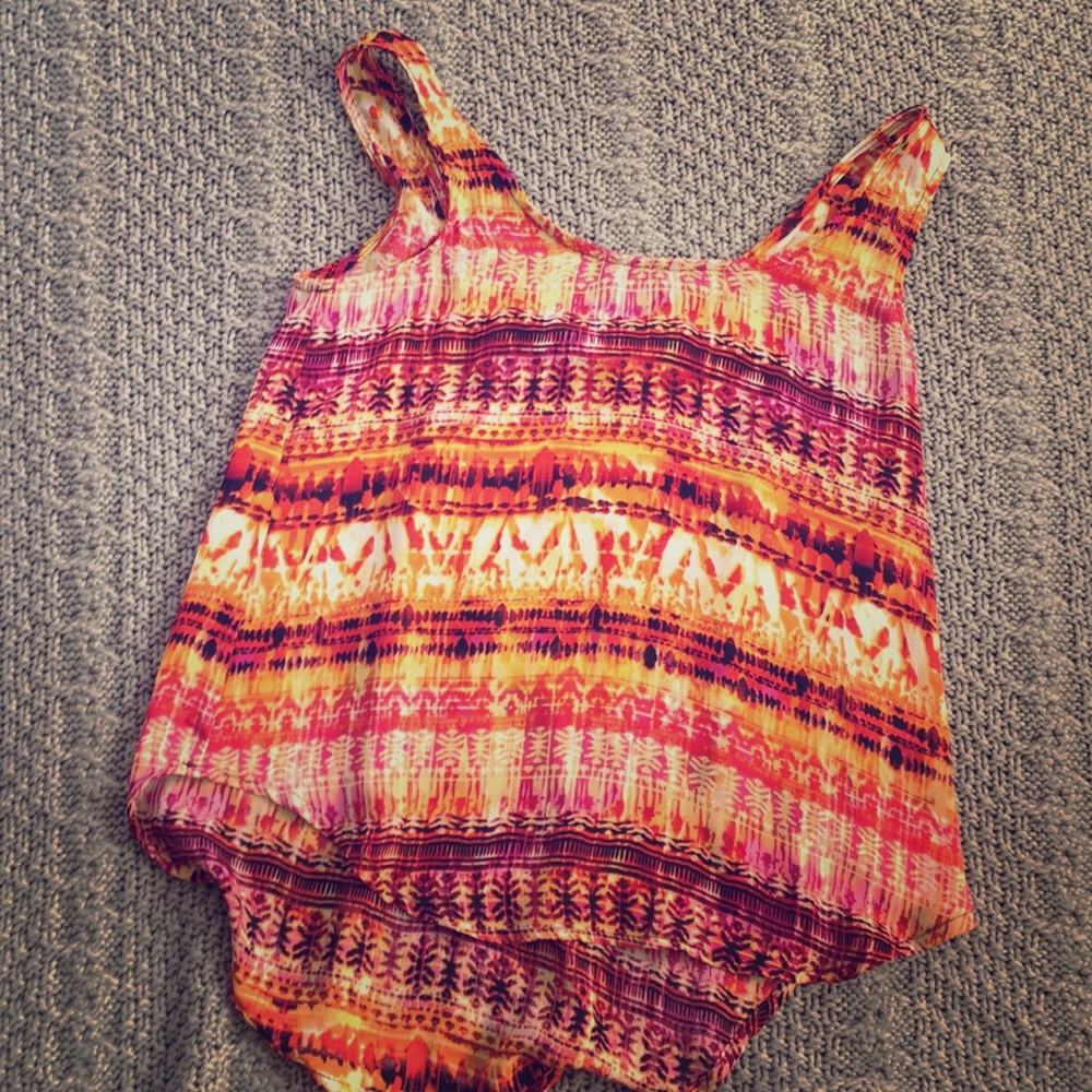 Pink rose tank top